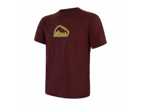 triko krátké pánské SENSOR MERINO AIR PT SUMMIT port red