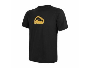 triko krátké pánské SENSOR MERINO AIR PT SUMMIT černé (Velikost L)