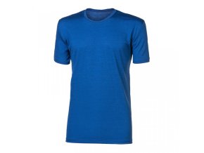 triko krátké pánské Progress ORIGINAL MERINO modrý melír
