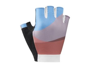 rukavice cyklistické dámské Shimano SUMIRE modro/oranžové (Velikost L)