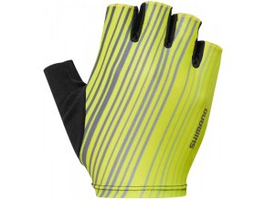 rukavice cyklistické pánské Shimano ESCAPE žluté (Velikost L)