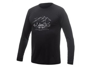 triko dlouhé pánské SENSOR MERINO ACTIVE PT VAN LIFE SKI černé (Velikost L)