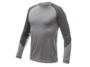 triko dlouhé pánské SENSOR MERINO IMPRESS šedá/maori (Velikost L)