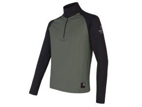 mikina pánská SENSOR COOLMAX THERMO zip olivová/černá (Velikost S)