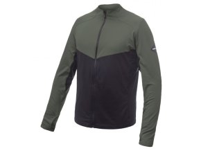 mikina pánská SENSOR COOLMAX THERMO celozip černá/olivová