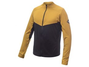 mikina pánská SENSOR COOLMAX THERMO celozip černá/mustard