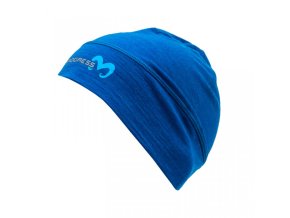 čepice Progress BEANIE merino modrý melír (Velikost L/XL)