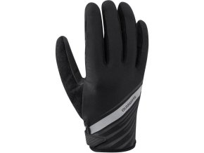 rukavice cyklistické unisex Shimano LONG černé (Velikost L)