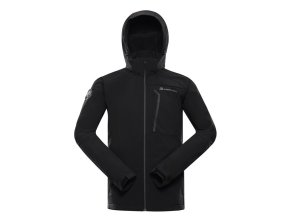 bunda pánská ALPINE PRO HOOR softshellová černá (Velikost L)