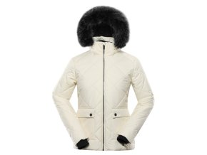 bunda dámská ALPINE PRO LODERA s membránou PTX krémová (Velikost L)