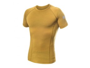 triko krátké pánské SENSOR MERINO AIR mustard (Velikost L)
