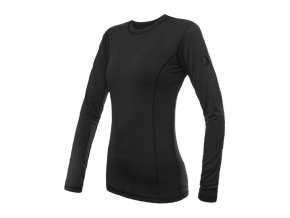triko dlouhé dámské SENSOR MERINO AIR černé NEW (Velikost L)