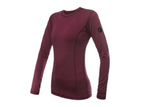 triko dlouhé dámské SENSOR MERINO AIR vínové NEW (Velikost L)