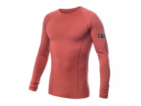 triko dlouhé pánské SENSOR MERINO ACTIVE terracotta (Velikost L)
