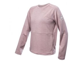 mikina dámská SENSOR MERINO UPPER TRAVELLER sv. růžová