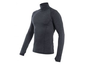 triko dlouhé pánské SENSOR MERINO BOLD rolák antracitové (Velikost L)