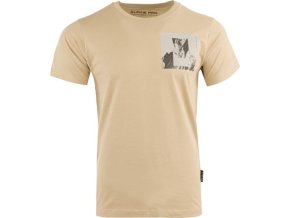 triko pánské krátké ALPINE PRO WEDOR krémové (Velikost L)