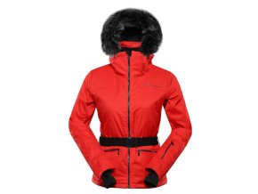 bunda dámská ALPINE PRO OLADA s membránou PTX červená (Velikost L)