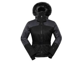 bunda dámská ALPINE PRO OLADA s membránou PTX černá (Velikost L)