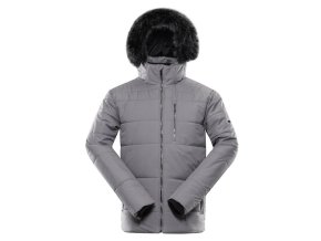 bunda pánská ALPINE PRO LODER s membránou PTX šedá (Velikost L)