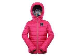 bunda dětská oboustranná ALPINE PRO EROMO HI-THERM růžová
