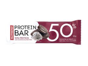 tyčinka Nutrend PROTEIN BAR 50% cookies cream 50g