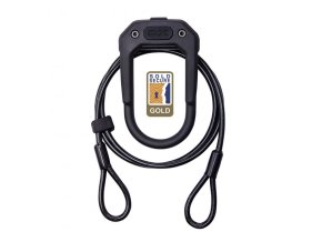 zámek Hiplok DX Plus černý + 2m kabel