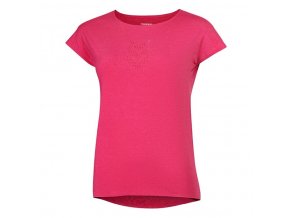 triko krátké dámské Progress TECHNICA malinový melír (Velikost S)