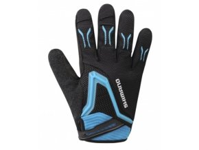 rukavice Shimano Free ride celoprsté černé (Velikost XXL)