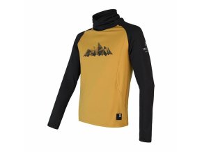 mikina pánská SENSOR COOLMAX THERMO MOUNTAINS mustard/černá