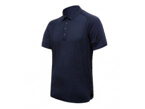 triko krátké pánské SENSOR MERINO ACTIVE POLO tmavě modré (Velikost L)