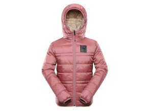 bunda dětská oboustranná ALPINE PRO EROMO HI-THERM růžová (Velikost 128/134)