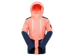 bunda dětská lyžařská ALPINE PRO ZARIBO s membránou PTX oranžová