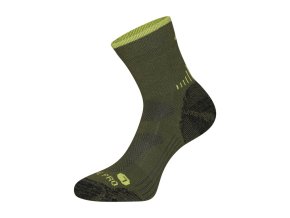 ponožky ALPINE PRO KEROWE antibakteriální merino zelené (Velikost M)