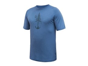 triko krátké pánské SENSOR MERINO AIR EARTH riviera blue (Velikost L)