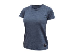 triko krátké dámské SENSOR MERINO LITE mottled blue (Velikost L)