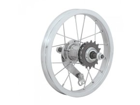 kolo zapletené s torpédem Velosteel 16" 305-21 zadní 16 děr stříbrné