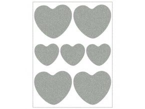 reflexní nažehlovací srdce