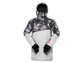 bunda pánská ALPINE PRO OMEQ s membránou PTX šedá (Velikost L)