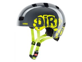 přilba dětská UVEX Kid 3 dirtbike grey/lime