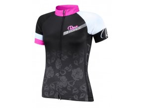 lrg cyklisticky dres force rose damsky kratky rukav cerno ruzovy 4