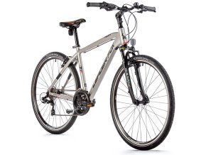LEADER FOX AWAY PÁNSKÝ,CROSS 28",3X7,SPEED,M:2023-1  Leader Fox AWAY Pánské 28", 2023 stříbrná, vel. 22,5"