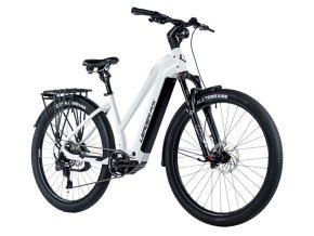 LEADER FOX BEND DÁMSKÝ 28", BAFANG M510, M:2024-1 LEADER FOX E-BIKE 28" BEND LADY CROSS 16,5"-1, BLUE TIGER/GOLD (M510), vel. 16,5"