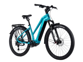 LEADER FOX BEND DÁMSKÝ 28", BAFANG M510, M:2024-3 LEADER FOX E-BIKE 28" BEND LADY CROSS 18"-2, RED TIGER/BLACK (M510), vel. 18"