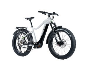 LEADER FOX BRASA 26" FAT BIKE, PANASONIC GX ULTIMATE, M:2024-1 Leader Fox BRASA FAT E-BIKE 26", 2023 bílé, vel. 20"