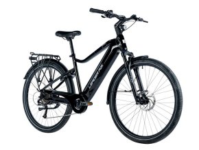 LEADER FOX SANDY PÁNSKÁ 28", ZADNÍ MOTOR, M:2024-1 LEADER FOX E-BIKE 28" SANDY GENT 19"-1, BLACK MATT/BLUE+GREY (REAR MOTOR), vel. 19"