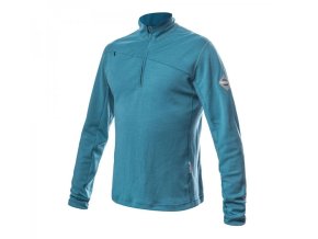 mikina pánská SENSOR MERINO UPPER zip modrá