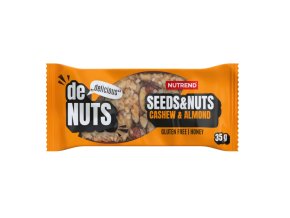 tyčinka Nutrend DeNuts Seeds&Nuts kešu+mandle 35g