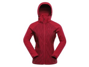 bunda dámská ALPINE PRO HOORA softshellová růžová (Velikost L)