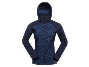 bunda dámská ALPINE PRO HOORA softshellová modrá (Velikost L)